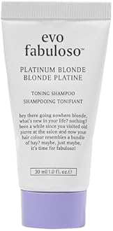 EVO Fabuloso - Platinum Blonde Toning Shampoo - Refreshes and revives colored hair - Purple Shampoo to Extended Life of Color - Treated Blonde Hair