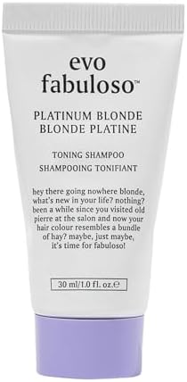 Evo Fabuloso Platinum Purple Toning Shampoo for Blonde & Grey Hair - Brass Neutralising & Colour Correcting