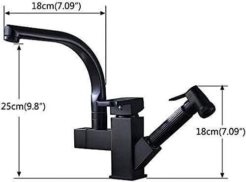 Robinet de cuisine robinet d'eau évier plafond avec brosses