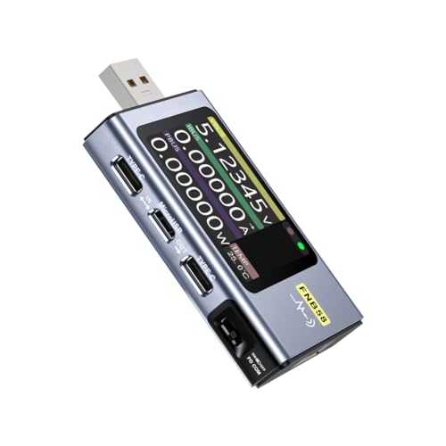 USBテスター USBテスター 多機能 -58 Type-C急速充電電圧計 電流計 容量&リップル測定機能付き