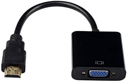 Deslong HDMI Male to VGA Female Video Cable Cord Converter Adapter 1080P(Black)