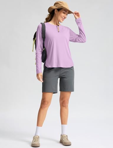 Image of Women's Sun Shirts UPF 50+ Long Sleeve UV Protection Shirt Lightweight Quick Dry Workout Hiking Tops for Women