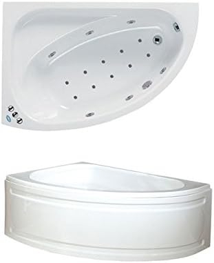 Phoenix Uno System 3 Acrylic Corner Whirlpool & Airpool Spa Bath 1500mm x 1000mm Left Hand