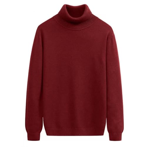Men's Pullover Sweaters High Collar Casual Long Sleeve Basic Warm Sweater3