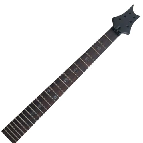 Manche de guitare noir anti désaccordage avec écrou de verrouillage 24 frettes