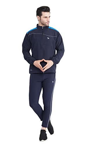 Image of Men's Gym, Yoga, Sports, Running Active Wear Regular Fit Track Suit Set With Zipper Pockets (201)