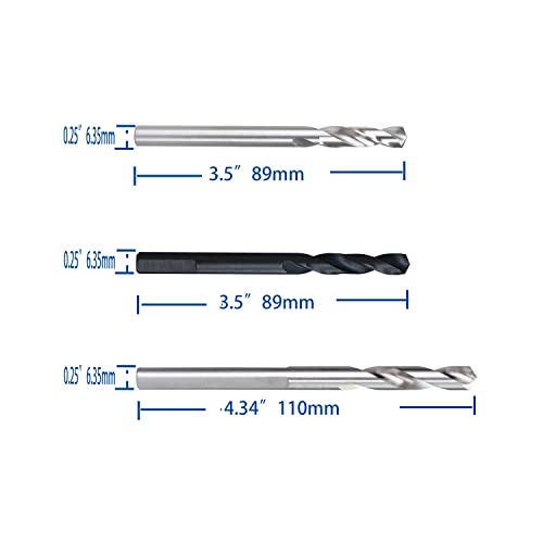 Plg2Supt 1/4 Inch Pilot Drill Bit High-Speed Steel Bit Hss For Hole Saw Arbor 12Pcs Use In Wood, Metal. #TOP5