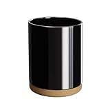 Taxenxar Ceramic Kitchen Utensil Holder for Countertop, Modern Crock with Non-Slip Cork Base, Counter...