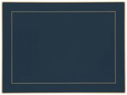 Lady Clare Placemats - Oxford Blue Screened - Set of 4 Continental Mats