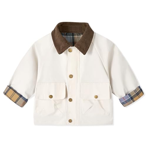 Veste utilitaire vintage garçons contre le vent frais de mi-saison