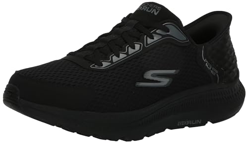 Skechers Go Run Consistent 2.0 Empowered, Zapatillas Hombre, Black and Charcoal Textile/Synthetic, 43.5 EU