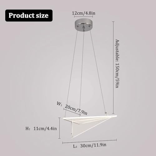 Creative LED Airplane Chandelier – Modern Acrylic Aircraft Pendant Light for Kids' Room, Unique Bedroom Decor, Fun Ceiling Fixture for Children's Spaces