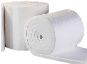 USA Made Ceramic Fiber Blanket 6# 2300F 1"x24"x25' for Industrial Use and Do-It-Yourself Forge, Kiln, Pizza Oven, Glass Blowing, Maple, and More