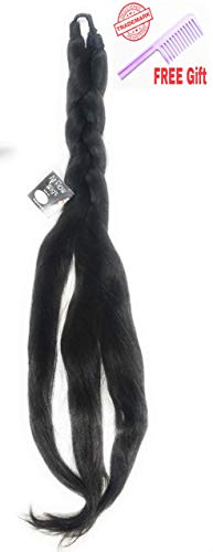 Image of Air Flow Natural Looing Realistic Black Hair Extension Long Hair Silky With Free Wig Comb (Guthni Choti)