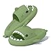 Produktbild VIYEAR Cloud Shark Slides Slippers, Shark Slippers, Summer SlippersSchnell trocknende Sommerduschsandalen, rutschfeste und weiche, niedliche Cartoon-Hai-Duschhausschuhe dunkelgrün 36/37