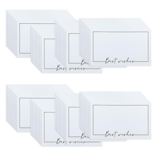 WYAN Blank Cards-80 Pcs 90x54 mm Best Wish Cards,Message Card,Gift Card,Blank Business Cards,for DIY Grafitti Messages,DIY Creations(Can be Used with envelopes)