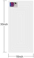 iPetDog Indoor Electronic Pets Training Mat for Dogs and Cats Pet Stay Away Mat Pet Shock Mat 6012,4820,3016 inches Transparent PVC (3016 inches)