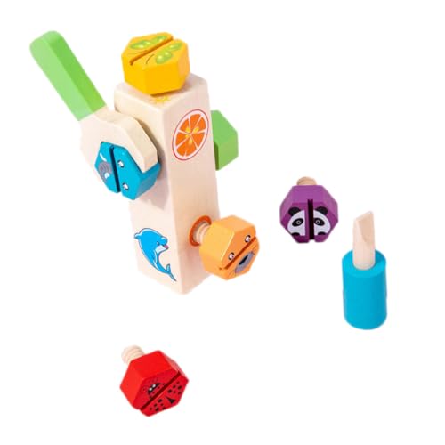 Jeu éducatif à visser en bois SUPVOX pour l'éveil des tout-petits