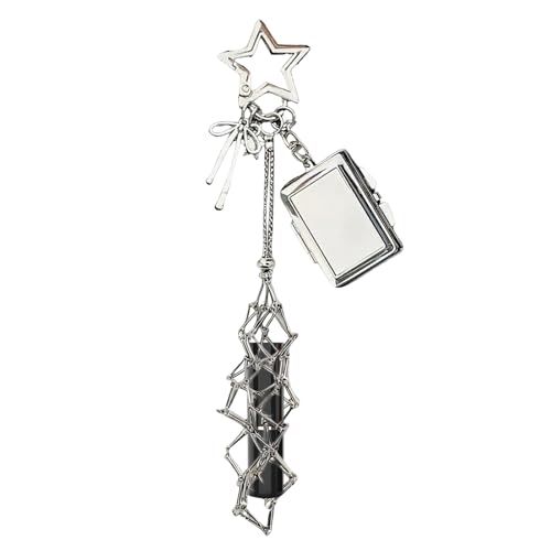 Porte-baume à lèvres, Organiseur de cosmétiques Portable avec Miroir – Étui à Rouge à lèvres Porte-clés – pour Femmes et Filles, Portefeuille, Sac à Dos, Bas de Noël