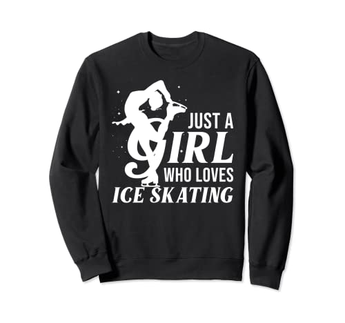 Divertido regalo de patinaje sobre hielo para niñas y mujeres patinadoras de patinaje artístico Sudadera