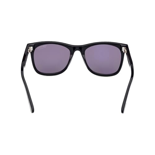 Tom Ford Kevyn Polarized Smoke Square Men's Sunglasses FT1099-N 01D 52, Shiny Black3
