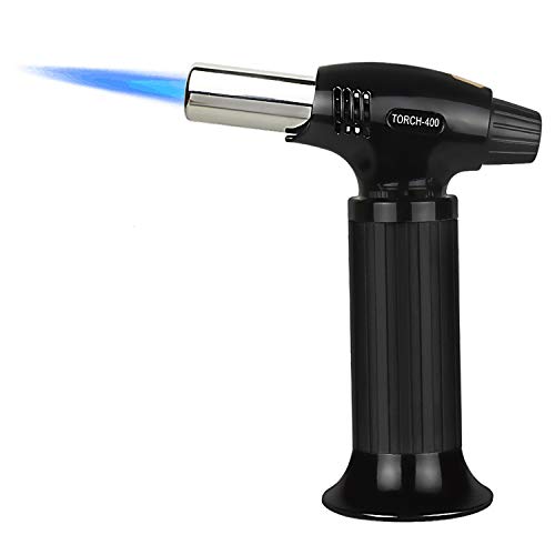 Sondiko Butane Torch, Kitchen Torch Blow Torch Lighter with Safety Lock, Continuous Flame