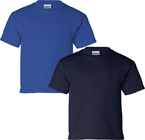 Image of Gildan Kids' Ultra Cotton Youth T-Shirt, 2-Pack XS-Royal-Navy