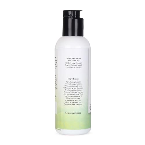 Image of Neem Tulsi Face Wash for Brightening Skin Care | Gentle Cleanser for Dull, Uneven Skin Tone | Helps Remove Dirt, Improve Texture & Fresh Glow | Cleanser for Smooth Feel, Radiant Look