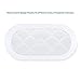 Yoofoss Waterproof Bassinet Mattress Pad Cover 2 Pack Fit for Hourglass/Oval Bassinet Mattress, Baby Bassinet Mattress Protector for Boys and Girls 32X16in White