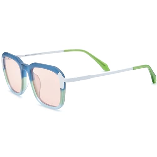 Colorful Acetate Titanium Polarized Sunglasses F85786T