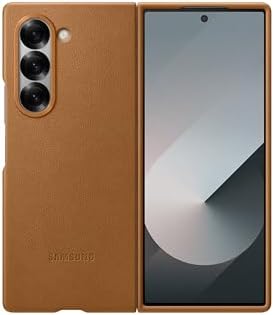 Samsung Kindsuit Case EF-VF956 für das Galaxy Z Fold6 | Smartphone Cover, Handy-Hülle, Schutz Case, vegan Leather, Kratzfest, Brown