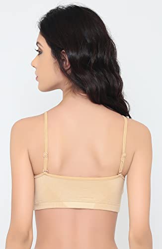 Image of Laavian Women's Modal, Elastane Non-padded Wire Free Beginners Bra