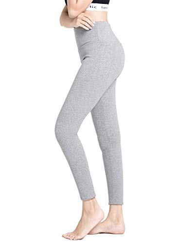 Romastory Womens Winter Leggings Elastic Thick Fleece Lined Pants High Waisted Leggings Tights (Gray, X-Large) #TOP1