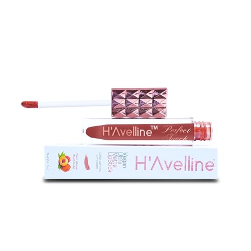 Image of H'Avelline Perfect Touch Velvet Matte Liquid Lipstick - Peach Whisper | Highly Pigmented | Lightweight Smooth Texture | Transfer Resistant | Long Lasting Hydrating Formula