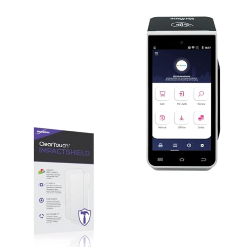 BoxWave Screen Protector Compatible with Verifone X990 - ClearTouch ImpactShield (2-Pack), Impenetrable Screen Protector Flexible Film