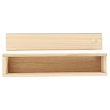 Contenitore per gioielli: il design con coperchio scorrevole rende la scatola portaoggetti in legno facile da aprire e chiudere, molto comoda da usare, scatole portagioie con coperchio