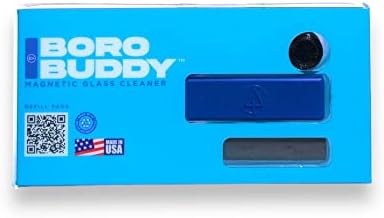 SNOWTREE - BoroBuddy Bong Water Pipe Glass Cleaner & Hookah Cleaner Set | Magnetic Mess Free Tobacco & Herb Residue Remover Pads for All Your Glass Bubbler Pieces & Smoking Pipes (Royal Purple)