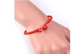 Lzz Fashion Lady Hand-Woven Lucky Bracelet Beads red Rope Ceramic Bracelet Jewelry