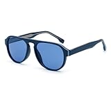 Vintage Sonnenbrille Mit Rundem Rahmen For Herren, Party, Damen, Foto, Outdoor, Urlaub, Sonnenbrille(Blue)