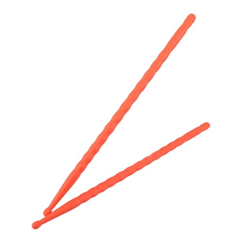 Baquetas de fibra de carbono 5A ligeras con agarre antideslizante color naranja miniatura 1