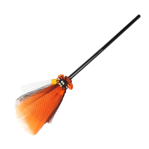 Halloween Childrens Broom Toy Hexenbesen Maskerade Spielzeug Witch-Besensticks Mit Robusten Materialien Leicht Zu Tragen Und Sicher 80 cm Für Trick-or-Treat Kinder Kleinkind