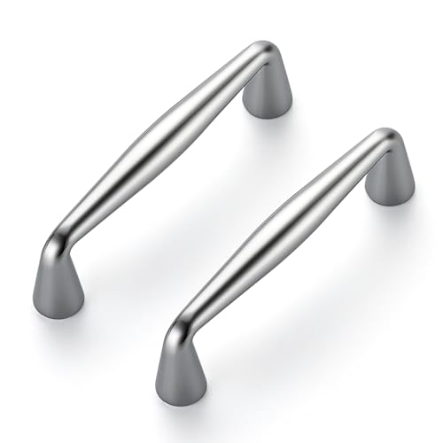 Image of Ravinte 20 Pack 3 Inch Polished Chrome Kitchen Cabinet Handles Solid Zinc Alloy Cabinet Pulls Cupboard Hardware Drawer Handles