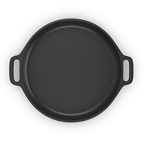 Pre-Seasoned Cast Iron Pizza And Baking Pan With 4 In 1 Pizza Cutter Wheel -13.5 Inch Round Nonstick Skillet Pan For Grill,Stove, Oven Or Campfire #TOP5