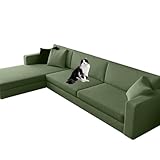 KAOGAO Terciopelo Egipcio Universal En Forma De U Doble Chaise Longue Protector Sofá Funda De CojíN para Sofá En Forma De L,L70-90/W40-50cm)