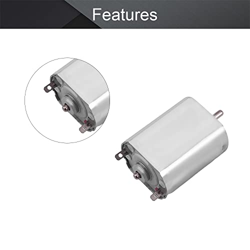 Image of Fielect DC Motor 12V 9000RPM 0.05A Micro Motor Mini Motor Electric Motor Round Shaft for RC Boat DIY Airplane Toys Model DIY Hobby