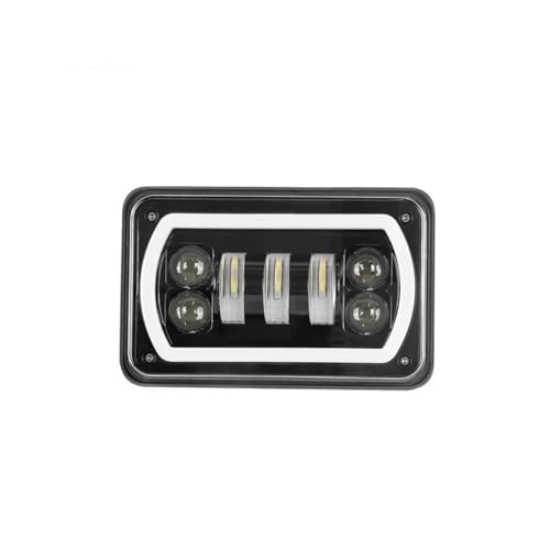 Phare LED 4X6 Suzuki DRZ400E de qualité supérieure avec optique DRL noir