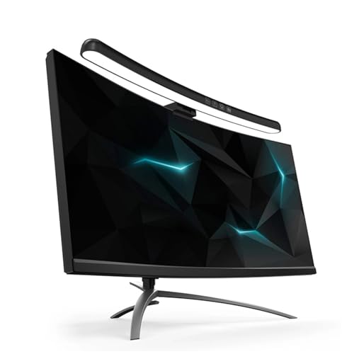 Lampa Monitora Komputerowego, Zakrzywiony Ekran Monitora 5 V 1 A Listwa świetlna do Pielęgnacji Oczu, E Reading LED Lampa Zadaniowa z funkcją ściemniania Dotykowego, 7 Kolorów RGB