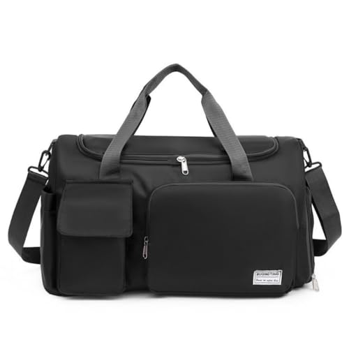 Unisex Fashionable Fitness Bag - Practical And Durable, Leading The Trend -A reliable partner on the road to sports(Black)