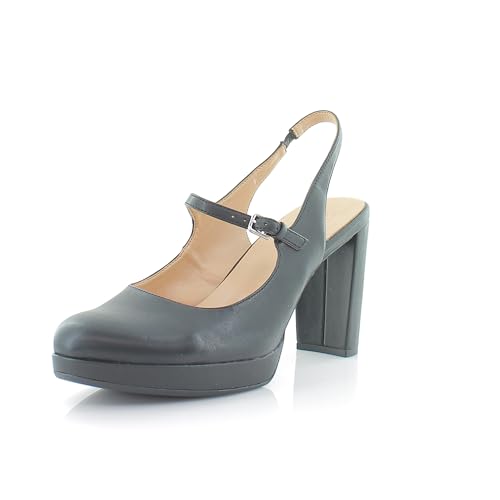 Naturalizer Womens Berlin Faux Leather Platform Heels Black 10 Wide (C,D,W)