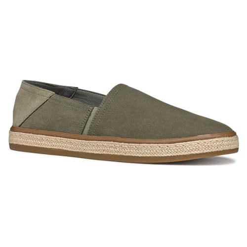Geox Homme U PANTELLERIA A Sandale compensée Espadrilles, Lt Olive, 44 EU